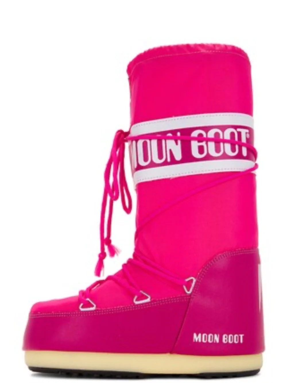 MOON BOOT Moon Boot Nylon Men Size 11.5-13 Women 12.5-14 Color Bouganvilla NEW!!